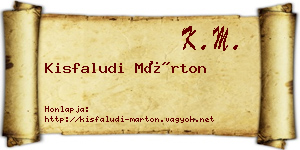 Kisfaludi Márton névjegykártya